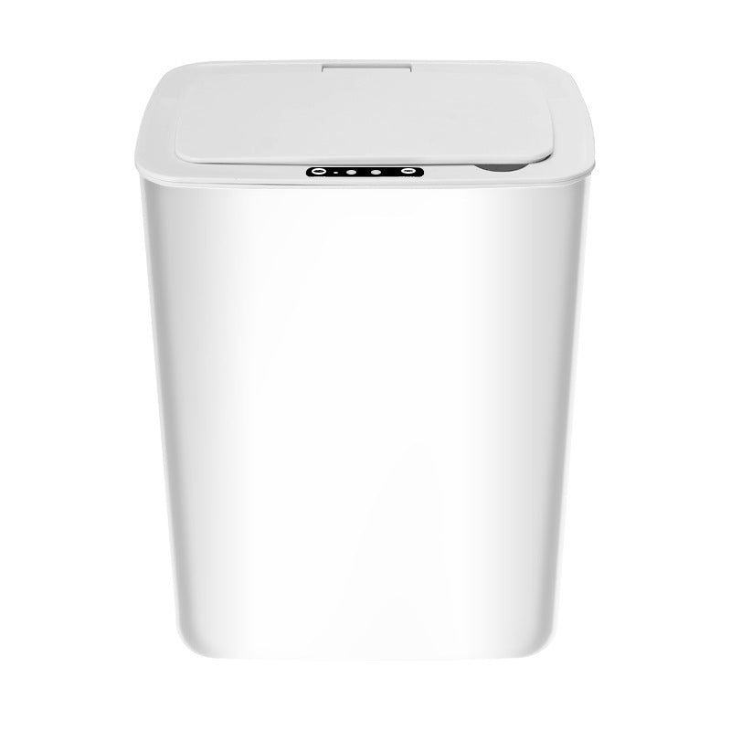 Smart Sensor Trash Can white