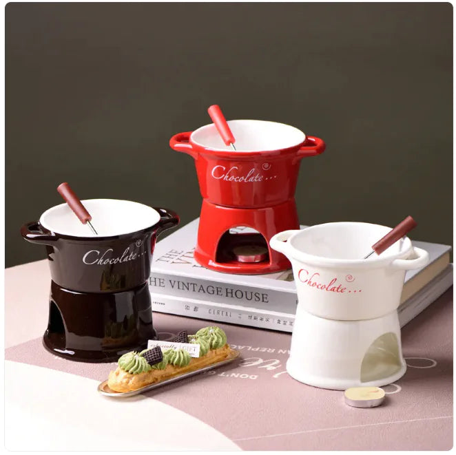 Mini Fondue Pot - Cheese &amp; Dessert Melting Cup