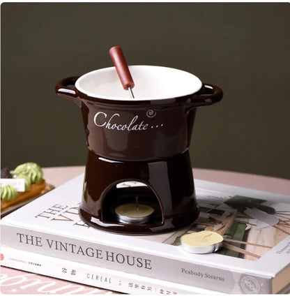 Mini Fondue Pot - Cheese &amp; Dessert Melting Cup