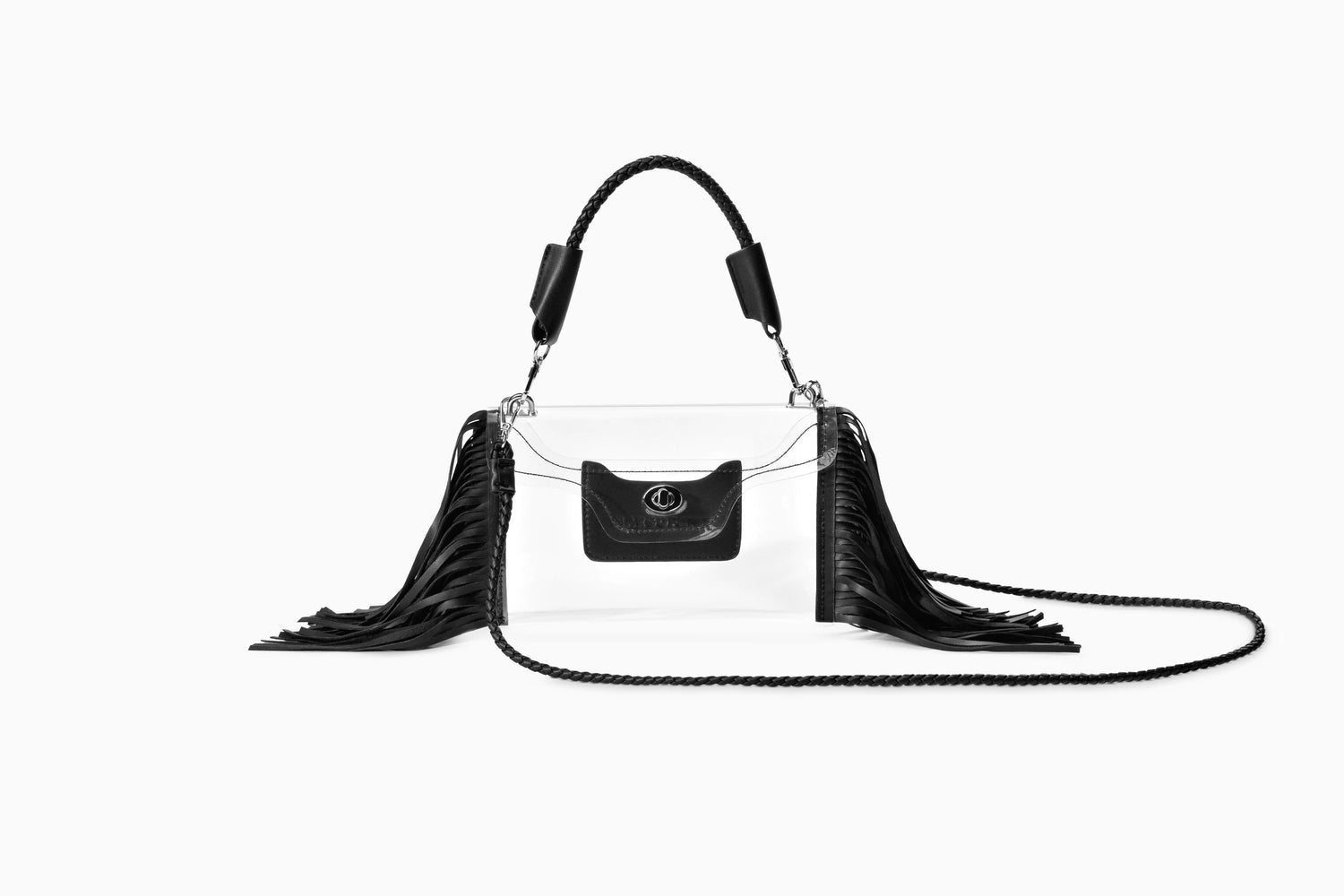 Clear Fringe Crossbody